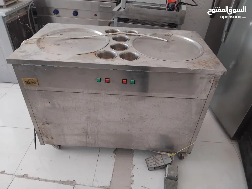 Ice cream machine Roll and fridge for sale ,, مكينة الآيس كريم رول البيع