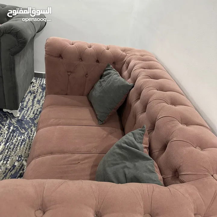 .........::طقم كنب تفصيل مخمل ثقيل 8 مقاعد خشب سويد بحالة ممتازة ........:.::::::::::