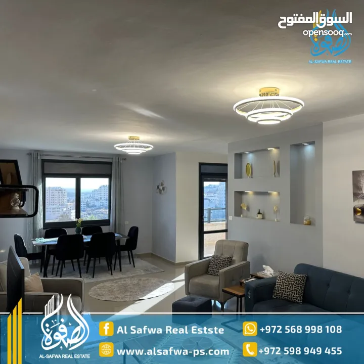 شقه مميزه للايجار المصايون قرب البنك العربي باطلاله جميله ومشمسه من كل الجهات