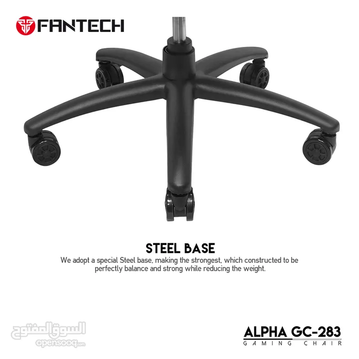 FANTECH ALPHA GC-283 GAMING CHAIR - BLACK كرسي فانتيك الالفضل لون اسود فخم طبي
