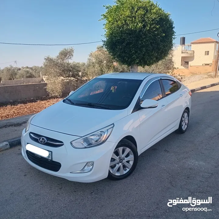 هونداي اكسنت 2016 بنزين أوتوماتيك بصمة وفل إضافات دهان شركة