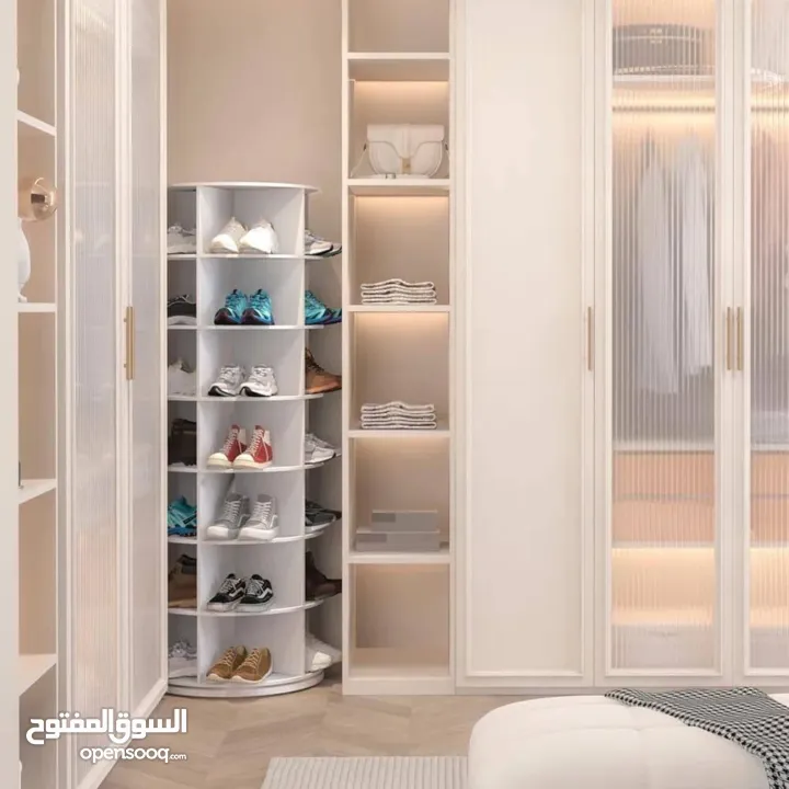 خزانة الاحذية الدوارة الترند