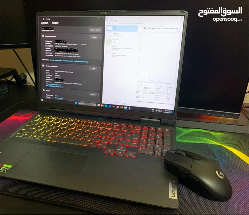32gb Ram, 12th Generation i5, RTX gaming laptop personal Used, only 2700 Qr.