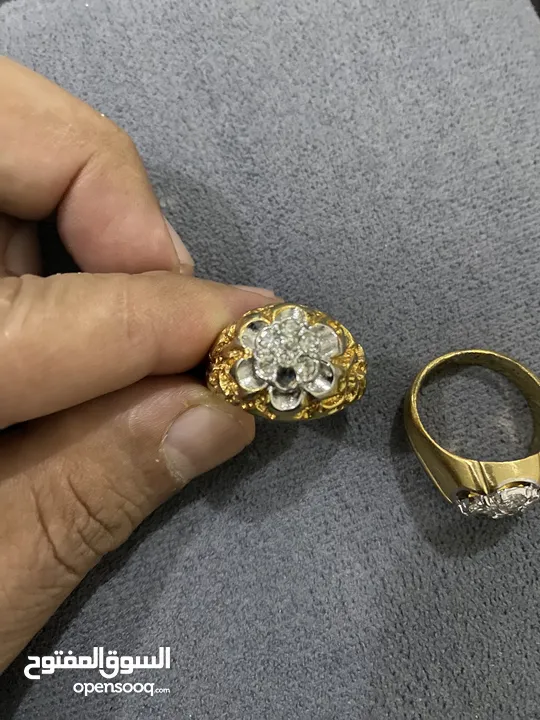 Gold plated rings : اكسسوارات - مجوهرات خواتم مستعمل : عجمان عجمان وسط  المدينة (232141240)