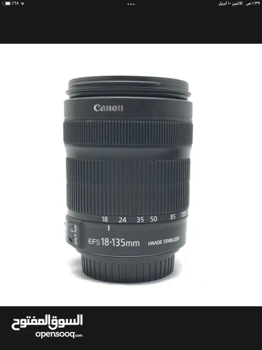 Canon lens 18-135 stm