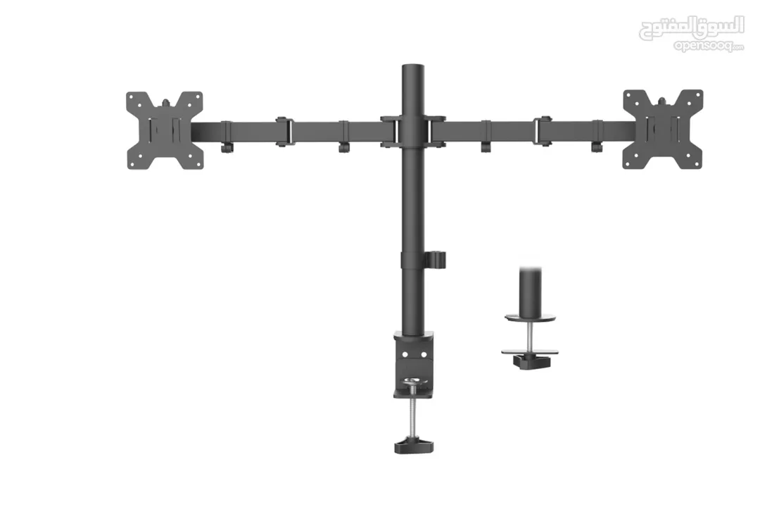 Dual arm monitor stand حامل شاشة مزدوج متحرك       بحجم 17-32 بوصة