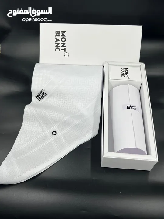 شماغ احمر وابيض جفنشي وكارتير ومونت بلانك جميع الماركات هاي كوالتي مع الملحقات احدث البصمات 2025