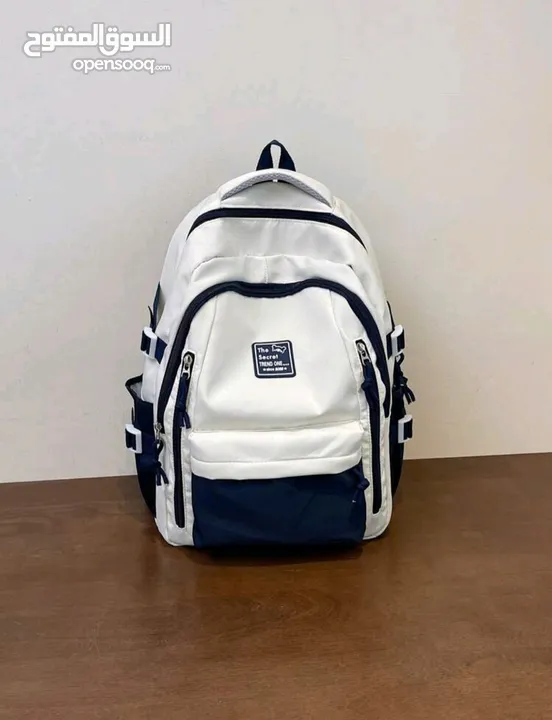 BACK PACK (BLUE AND WHITE)