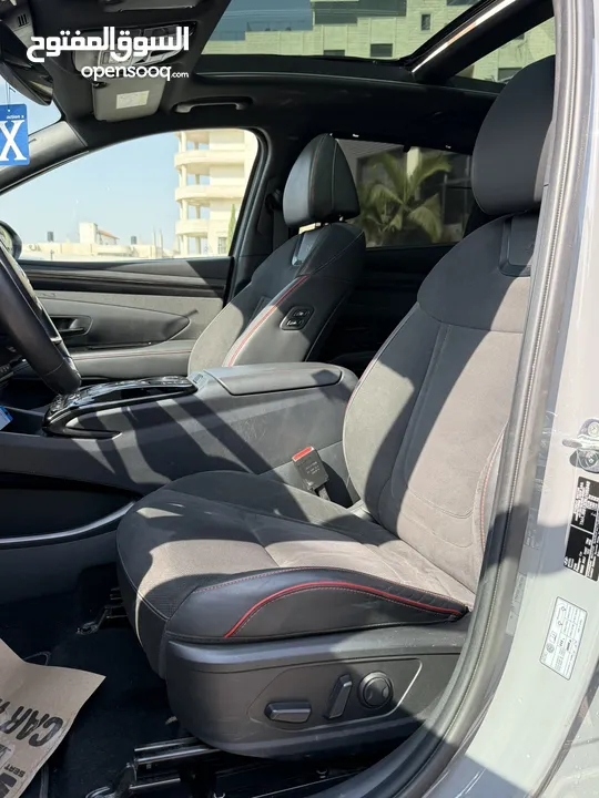 هونداي توسان NLine ترخيص 2022 محرك 1600 هايبرد plug in/يقطع على الشحنه 65 كيلو متر  271 حصان