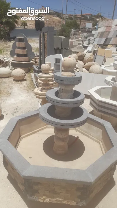 تصميم شلالات و نوافير وفيربليس و باربكيو وتركيبها وصيانتها