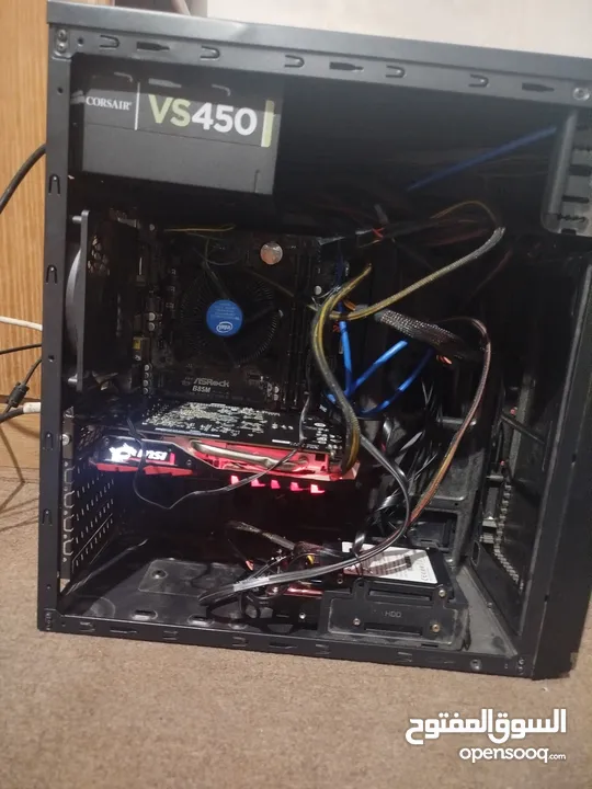 i7th4 Ram16 Gtx msi 1050ti 4G Ssd240 Hdd500 Power corsair450W Motherboard B85M