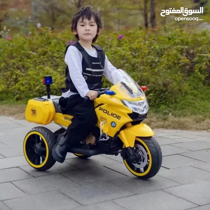 دراجة الشرطة الكهربائية للأطفال - متوفرة الآن في Island Toys