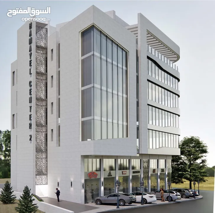مكتب 66 متر جديد في عمارة جديدة للايجار/شارع الارسال