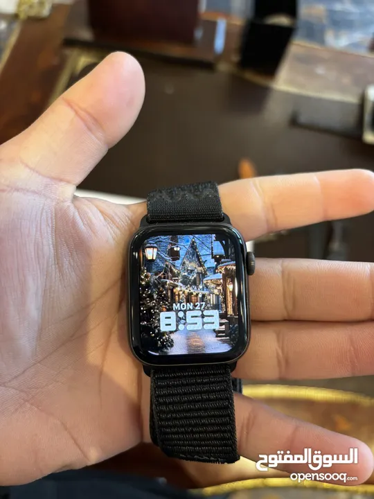 Apple Watch Series 5 44m   with the   Original package   and 4 straps and a pice for the charger