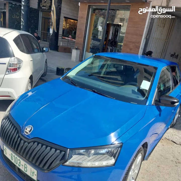 سكودا فابيا موديل 2020 شركة ترخيص وتامين لشهر 6 كل شي حديد