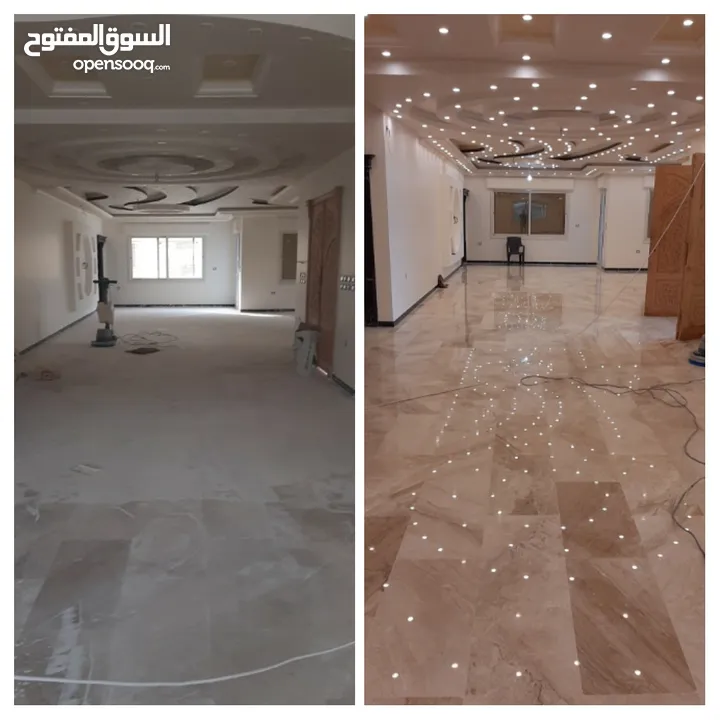 جلي وتلميع البلاط والرخام