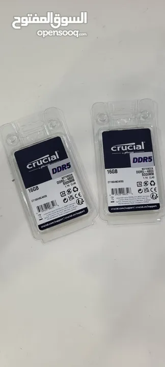 Crucial 16GB Ram DDR5-4800 SODIMM For Laptop Sealed Pack New