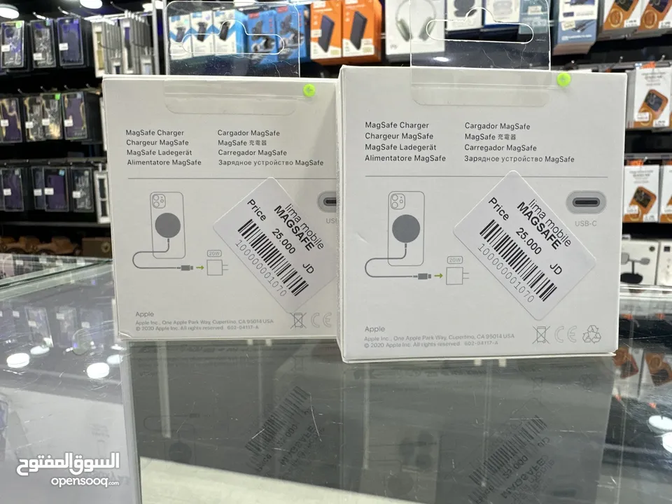 شاحن لاسلكي للايفون ماج سيڤ وصلة شحن تدعم 15 واط لاسلكي  iPhone MagSafe Caple Charger 15w