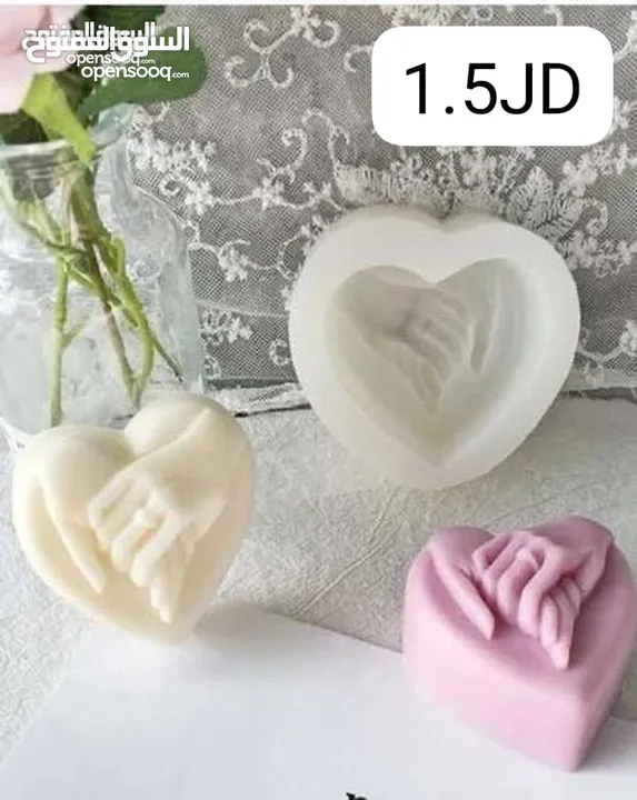 قوالب سيلكون بأشكال مميزة للشمع والرزن