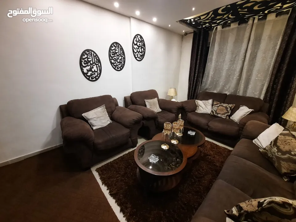 طقم دب امريكي لون بني غامق غرفه جلوس