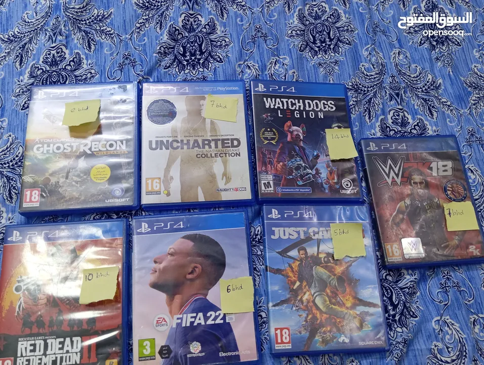 all PS4 games are in good condition and exchange is also possible