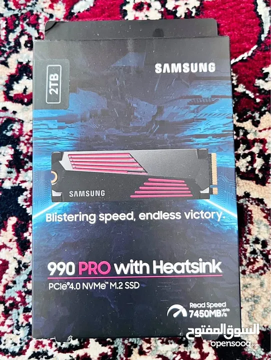 SSD - SAMSUNG 990 PRO WITH HEATSINK 2TB - BRAND NEW - UNDER WARRANTY - FIX PRICE