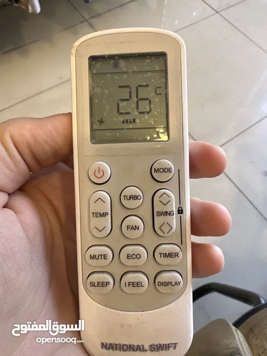 مكيف ناشونال سويت 2طن فل انفليتر حامي بارد بحالة جديدللبيع بداعي السفر يوجد كفالة
