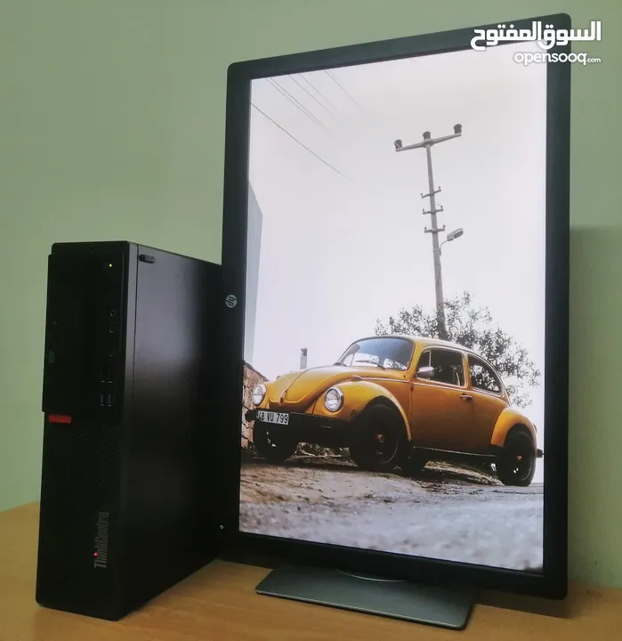 Lenovo ThinkCentre 8th Generation Desktop with 23 Inches Adjustable Monitor
