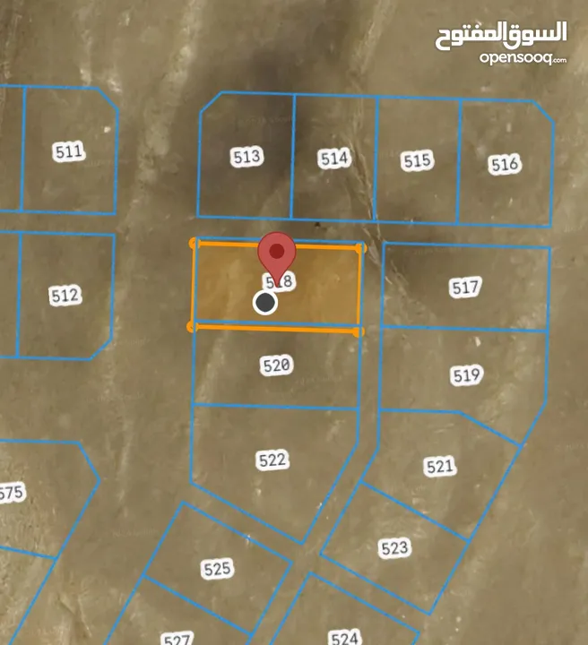 للبيع ارض سكنية ممتازة في صحم ديل ال عبد السلام مخطط 467 زاوية ، رقم القطعة (518) .