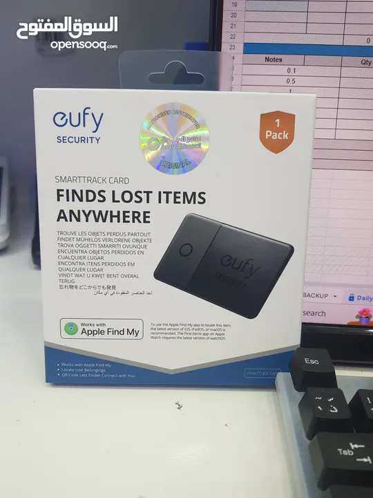 Eufy Security smarttrack card finds lost item anywhere