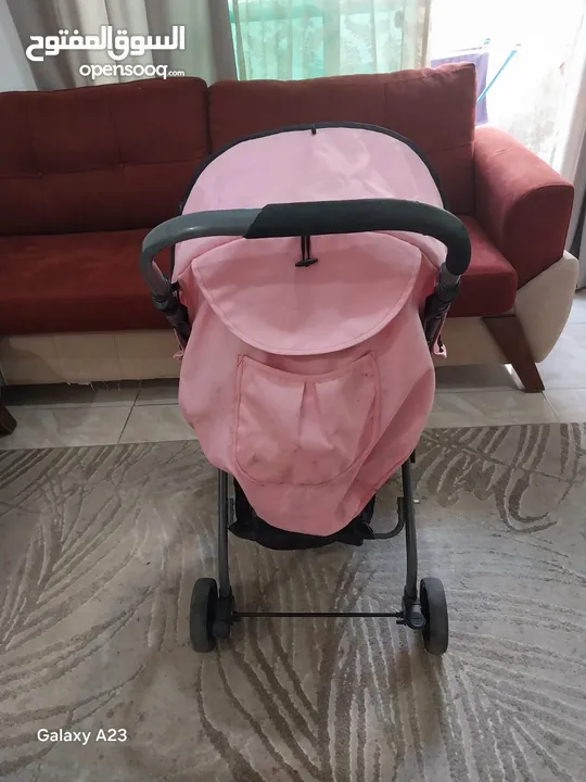 عرباية اطفال a-baby لون زهري للبيع