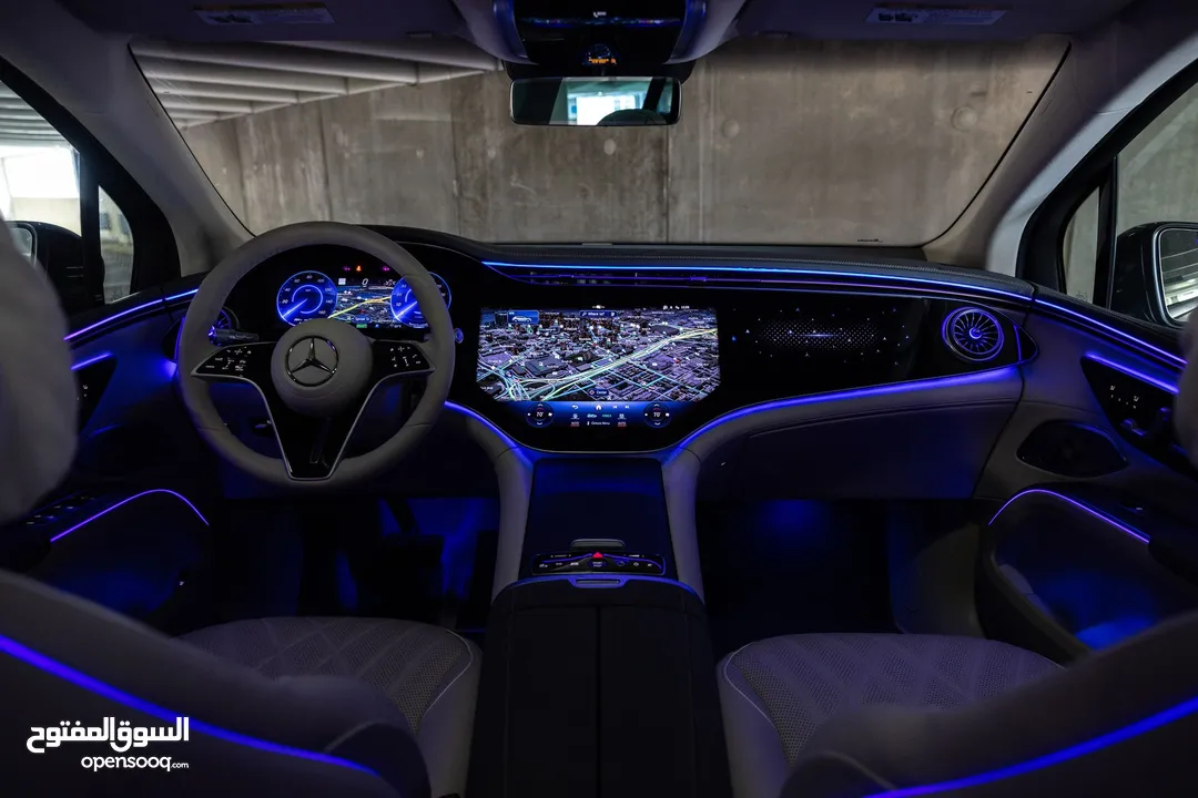 للبيع  مرسيدس MERCEDES EQS 580 SUV 4MATIC  موديل 2023  كهربائية بالكامل  7 مقاعد  فل كامل
