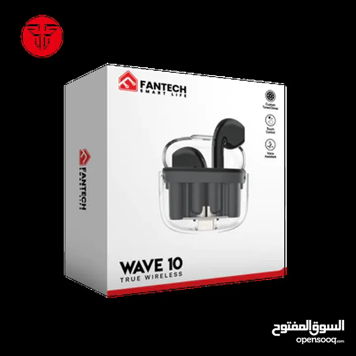 سماعات فانتيك اصلي بلوتوث Fantech TWS Bluetooth Wireless Wave 10 TW10 Built-in Microphone