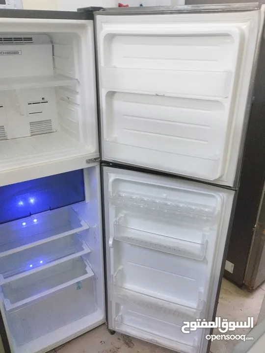 SHARP Refrigerator – Elegant Silver  Spacious and clean