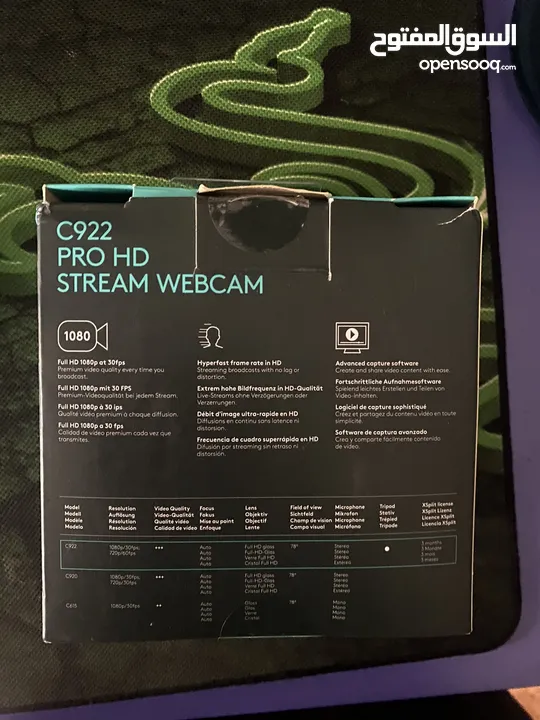 C922 pro HD STREAM WEBCAM