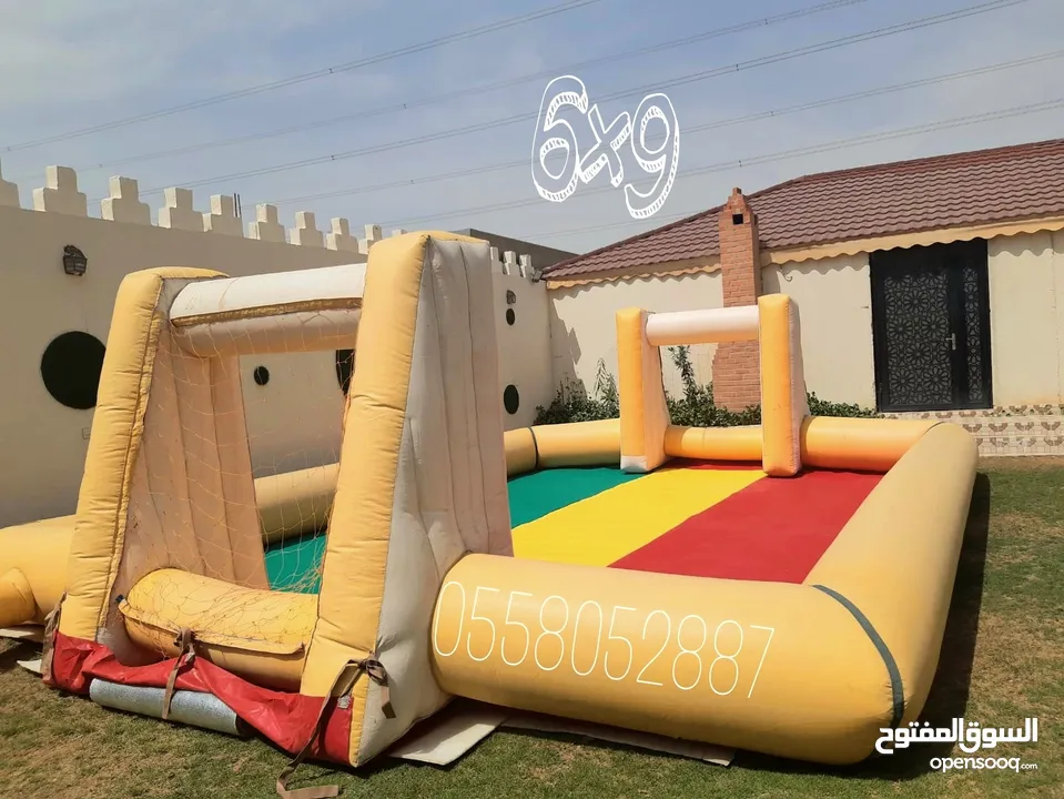 نطيطات الرياض...للإيجار  ملعب صابوني زحليقه صابونيه نطيطه متاهات الرياض