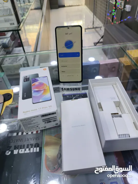 جهاز القوي NOT 11 PRO PLAS 5G معه شاحنو الاصلي 120W والكرتونه جيجا 256 رام 16 متوفر توصيل