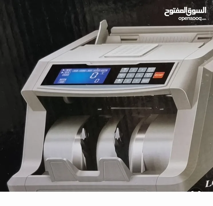 الة عد النقود الورقية موديل 6600 الأحدث في كشف تزوير أوراق النقود شاشة كبيرة ميزة تجميع قيمة الاوراق