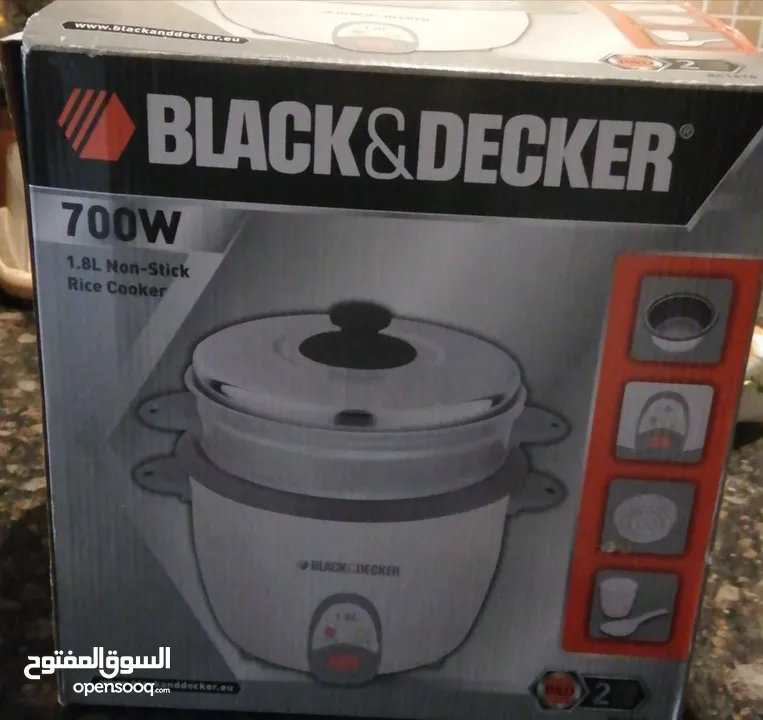 Black&decker rice cooker طنجرة طبخ الأرز على البخار