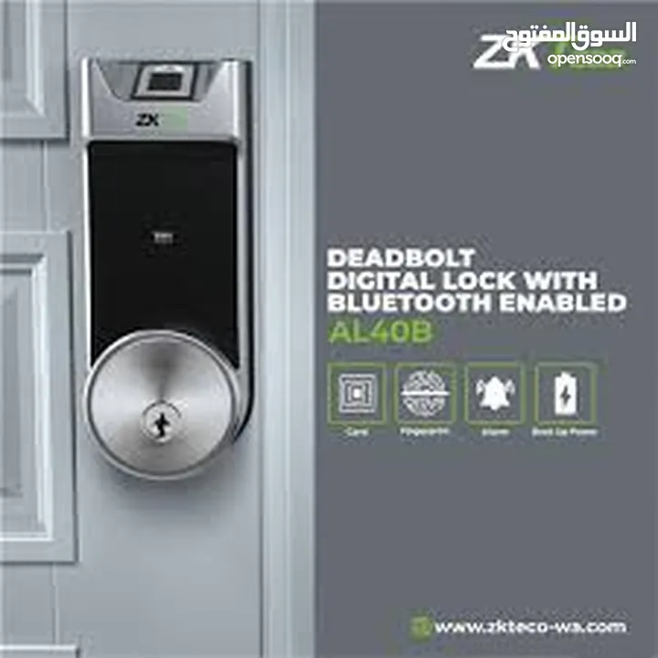 قفل ذكي  مناسب لجميع الابواب   Smart Lock  ZKTeco AL40B يعمل عن طريق البصمة