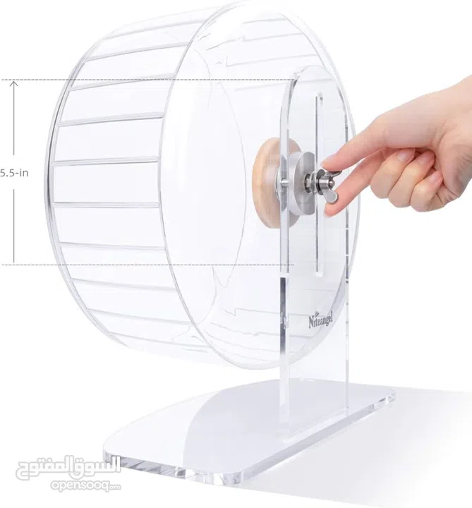 Hamster wheel and water bottle