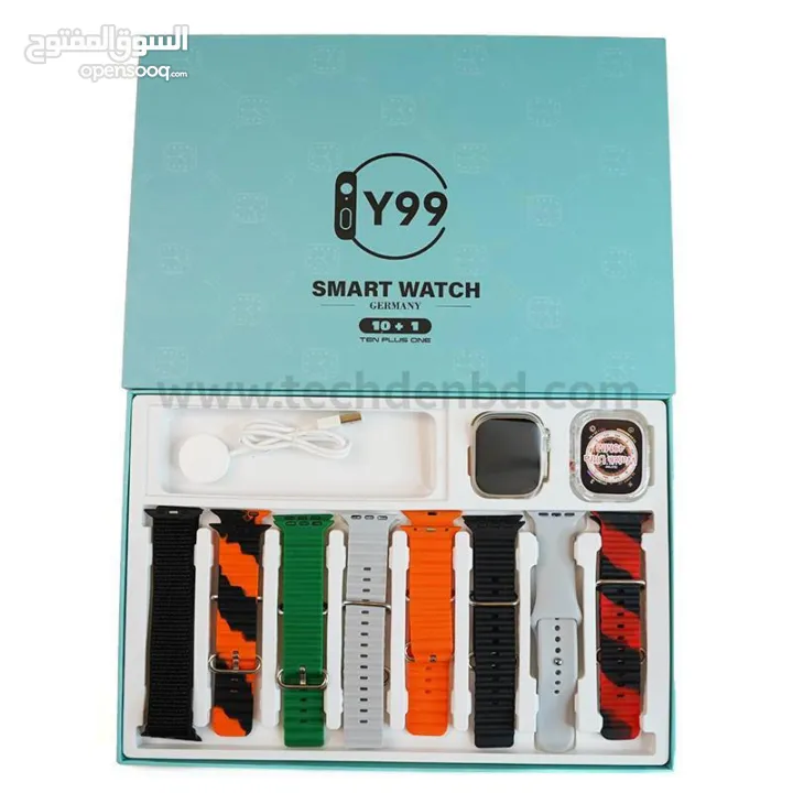 بكج y99 جودة ممتازة جداً 8 احزمة وكفر حماية وساعة ألترا السعر 90 شيكل
