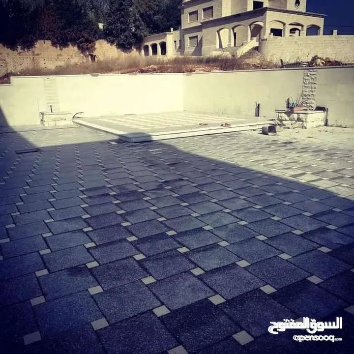 بلاط رصيف وكرجات وارضيات  بجميع انواعه حجر كندرين جميع المقاسات ممون وعادي شحف حجر جميع الأنواع طوب