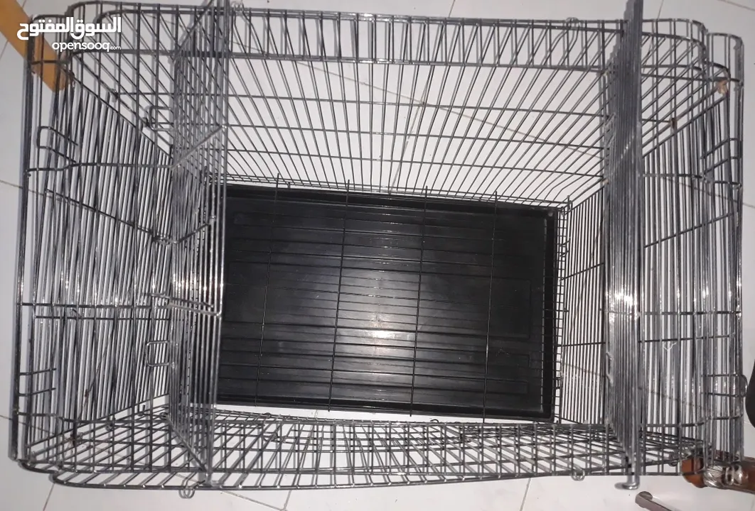stainless steel cage 1 time use for S or M size pets only whatsapp in Description