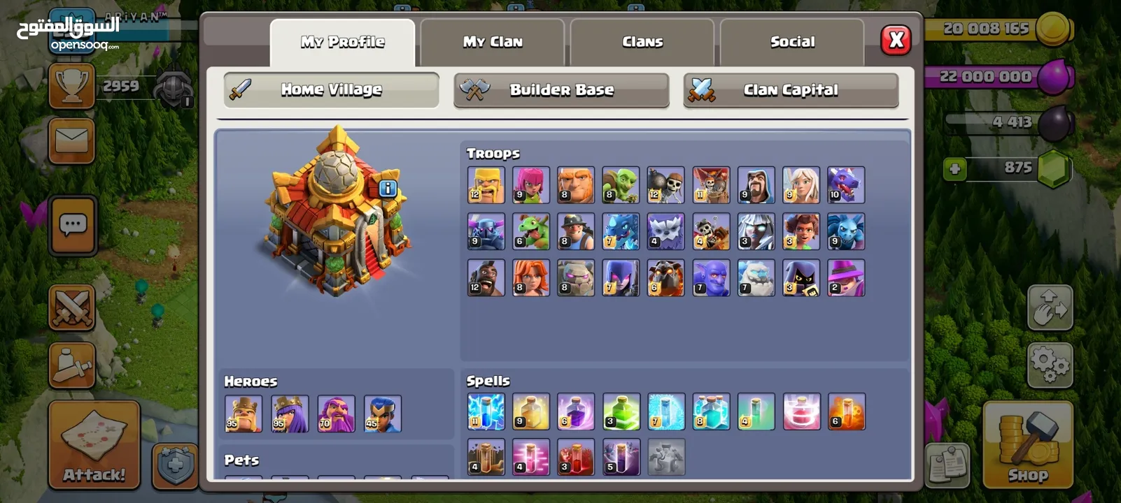 CLASH OF CLANS TH16 MAX ACCOUNT FOR SELL