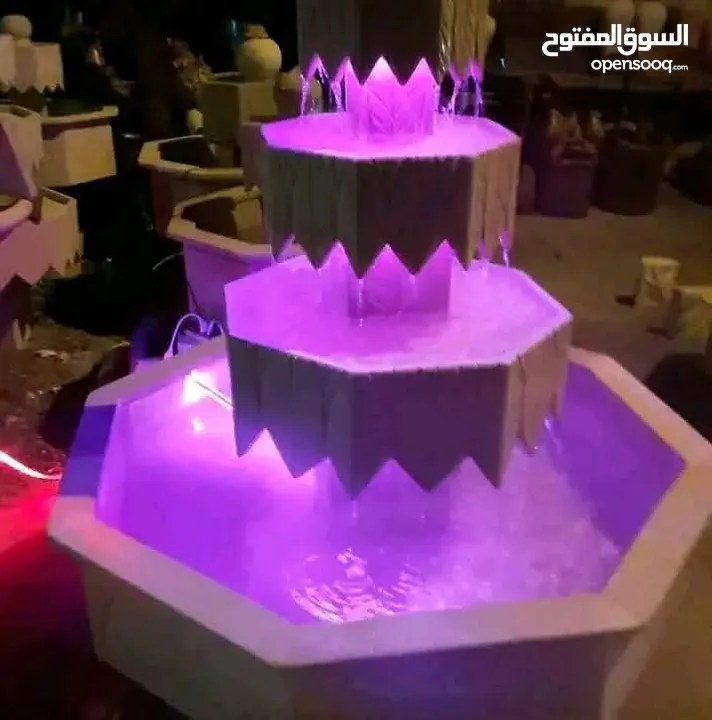 سناسل وديكورات حجر نوافير وشلالات العنوان المفرق