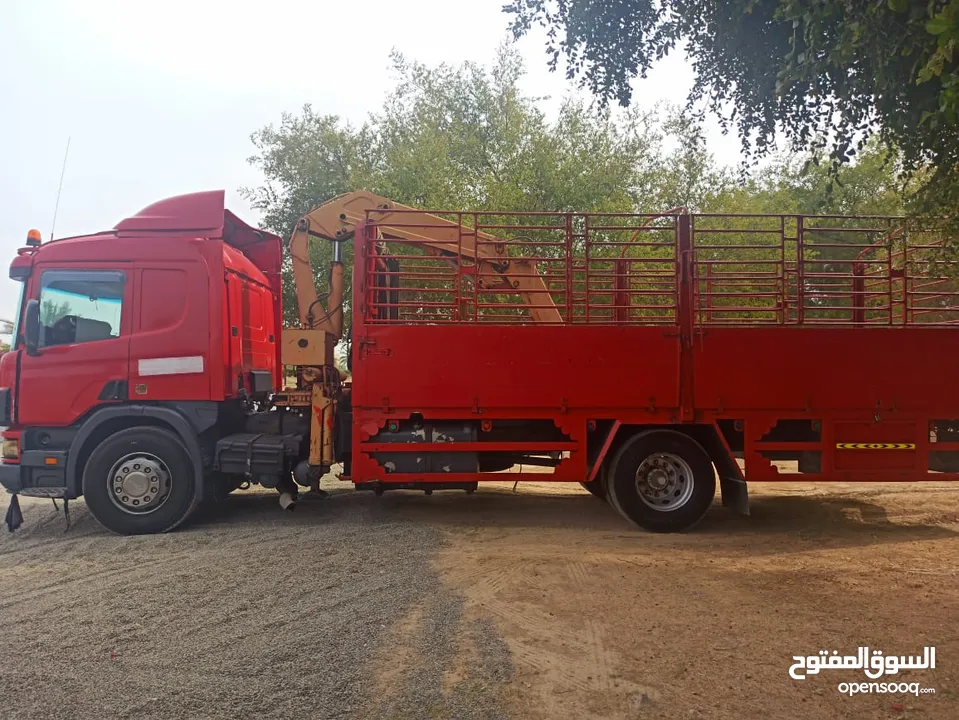 10 ton scania with 5 ton crane