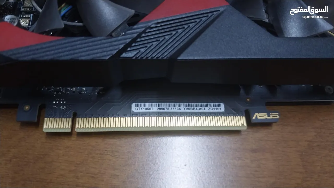 Asus NVIDIA Cerberus GTX1050 TI oc overclock 4GB مكسور السرعة مصنعياً فيه مجال بشيء بسيط