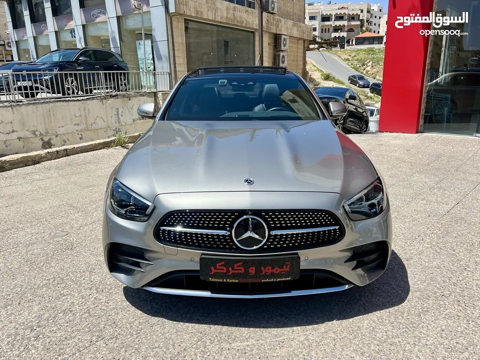 مرسيدس E350 AMG ذهبي 2022 اعلى مواصفات بحالة الزيرو مميزة جدا جمرك جديد