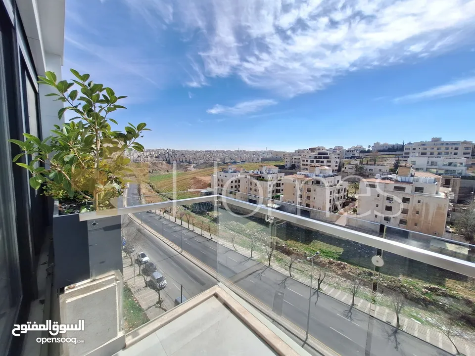 روف طابقي مفروش مع ترس للايجار في عبدون بمساحة بناء 280م